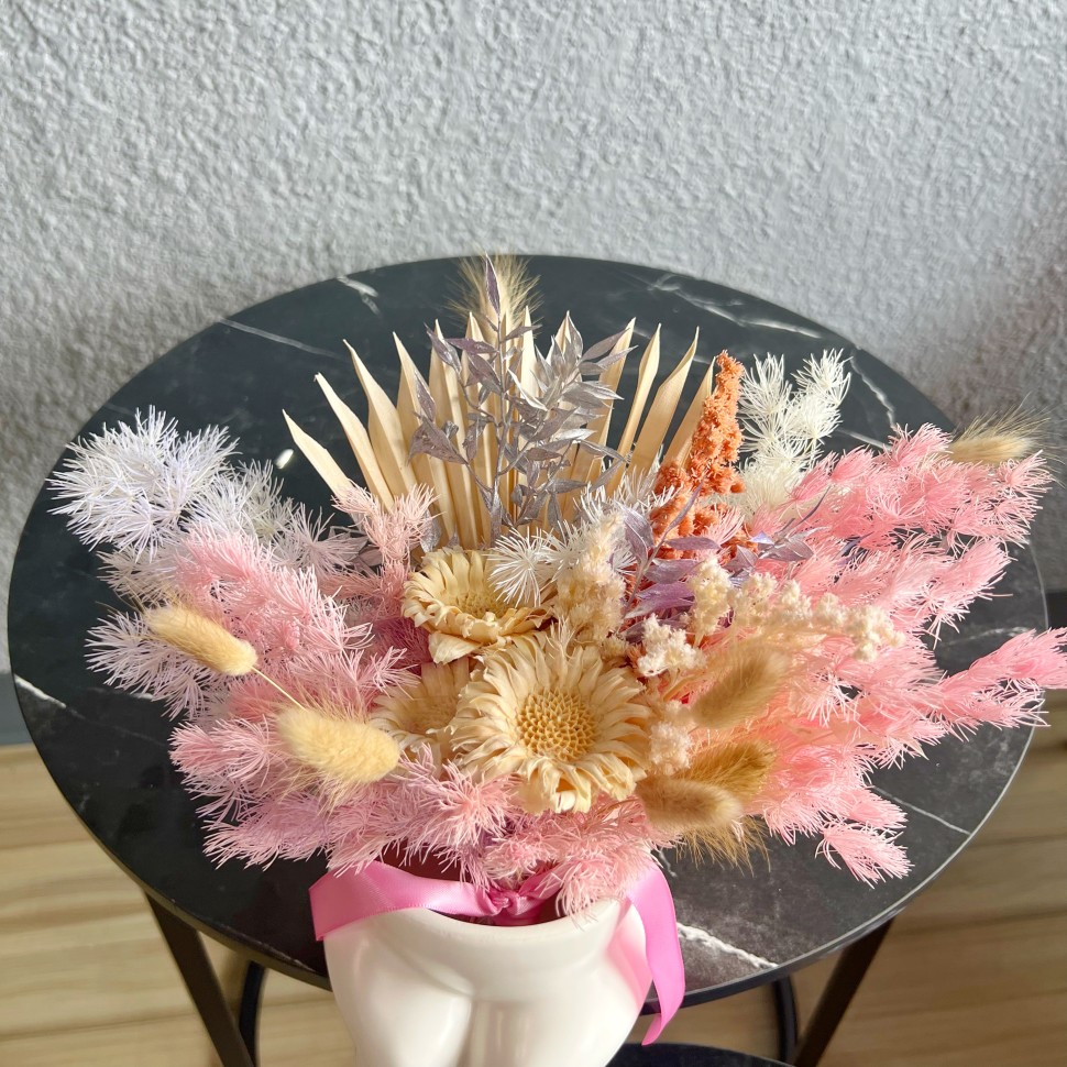 "The Body" Curvy Dried Flowers Arrangement