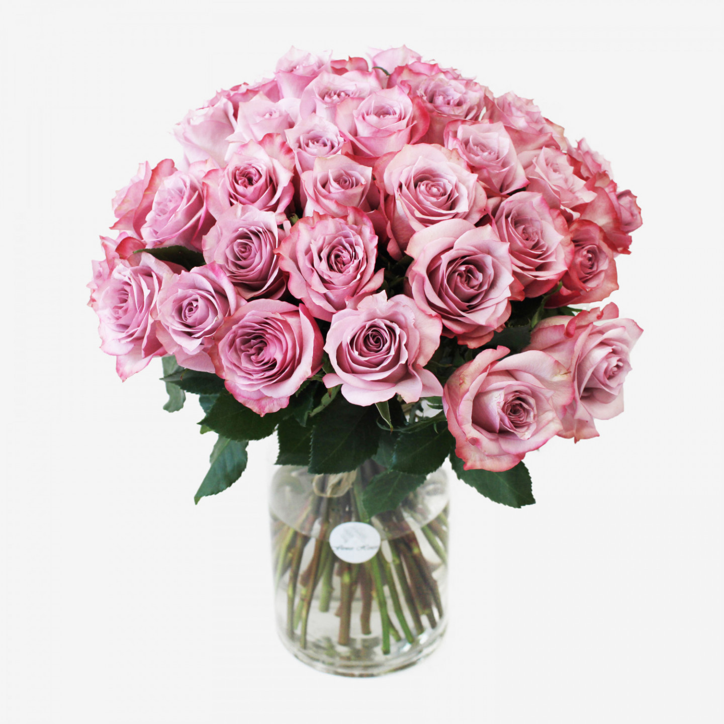 36 Deep Purple Roses Bouquet
