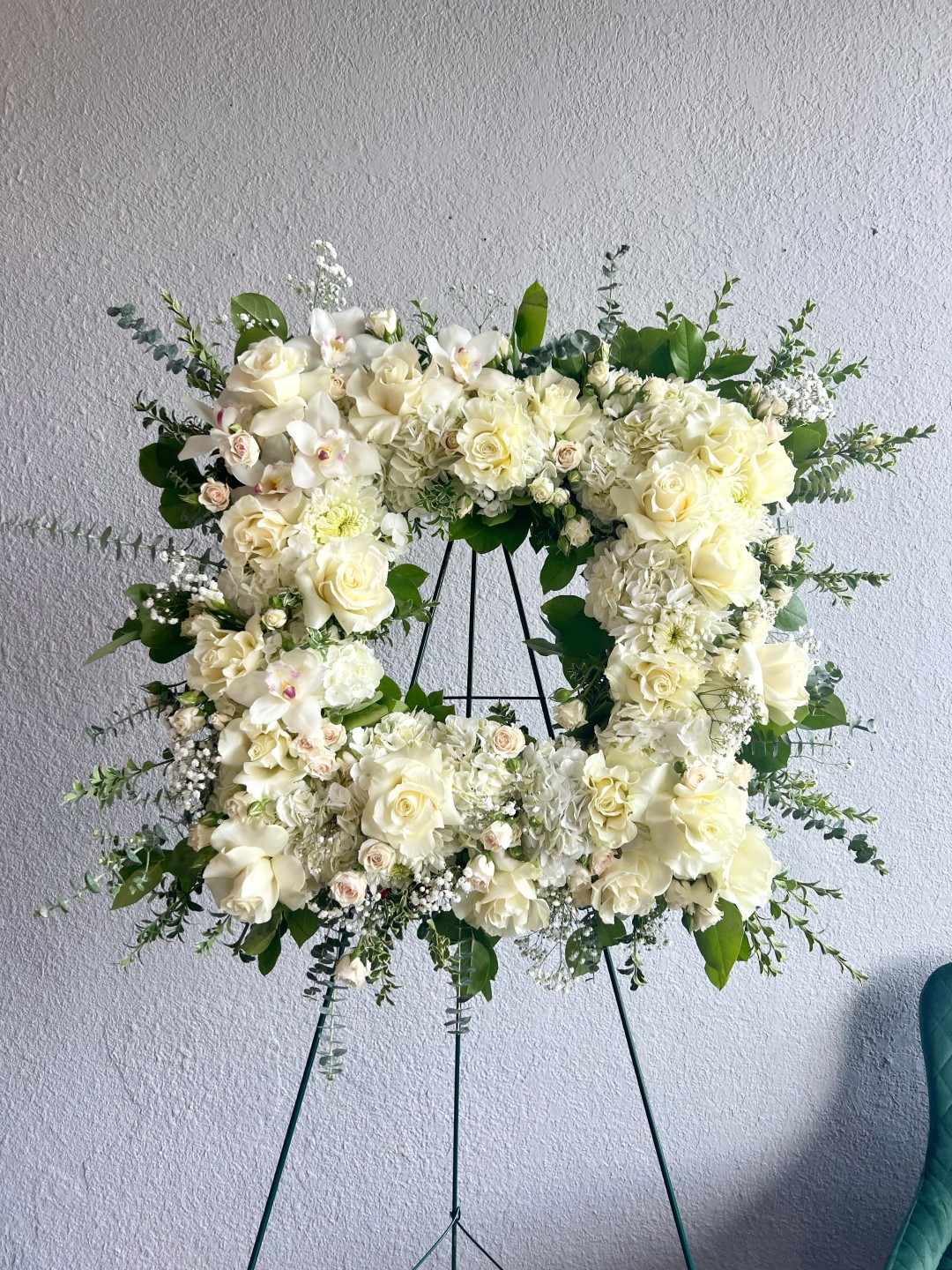 Square Funeral Wreath Stand
