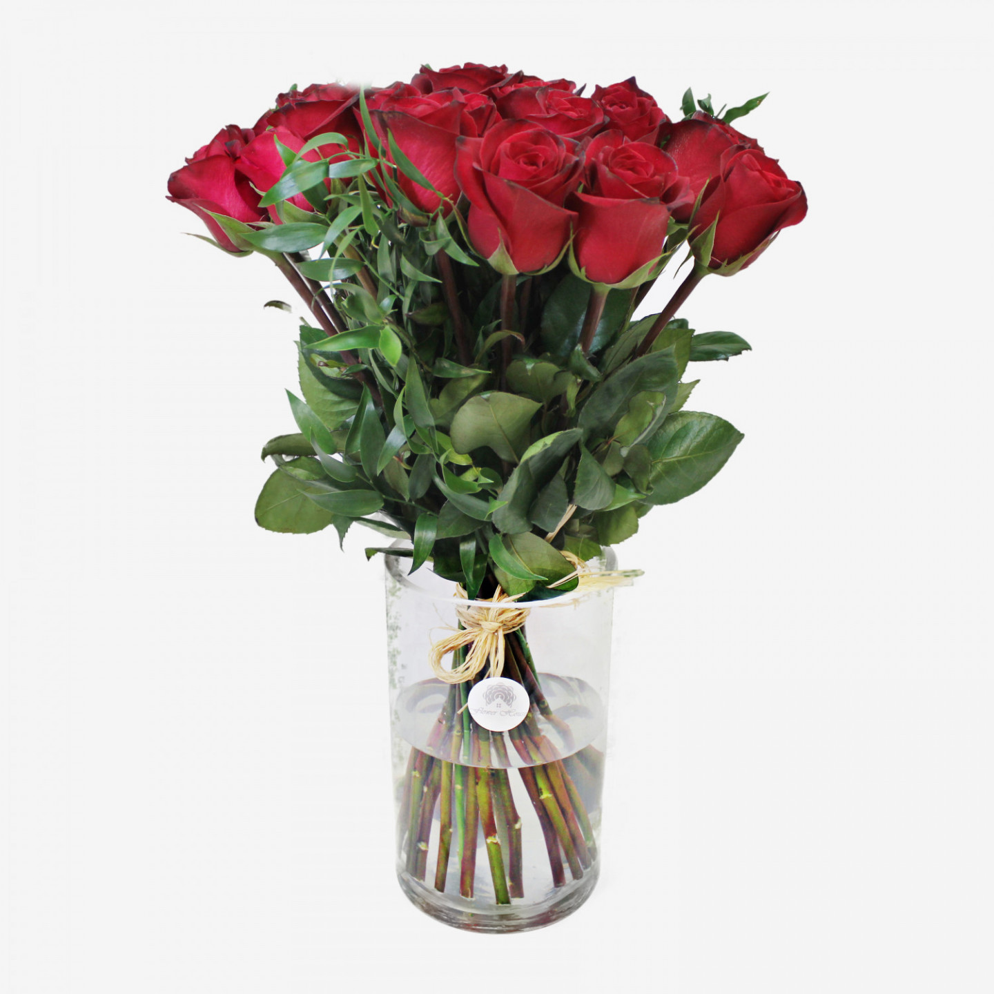 30 Red Freedom Roses Bouquet
