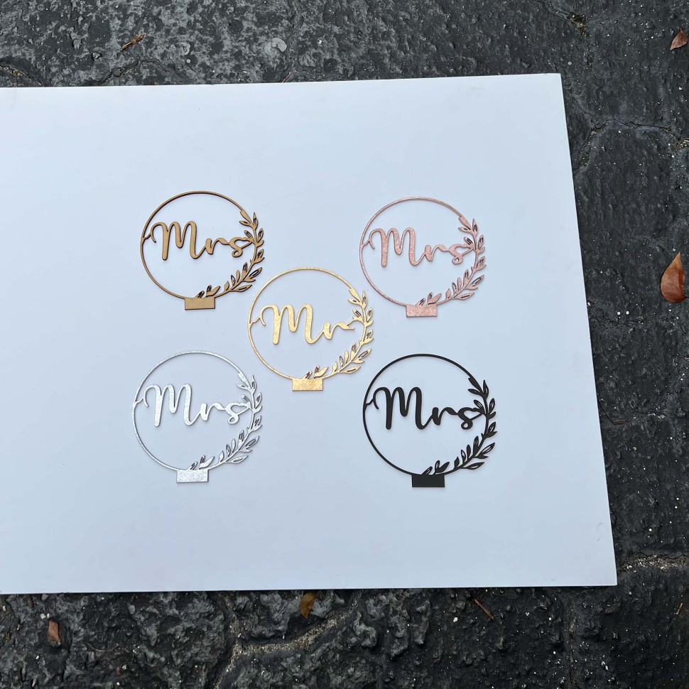 Mr & Mrs Silver Painted Natural Wood Signs – wedding table signs,