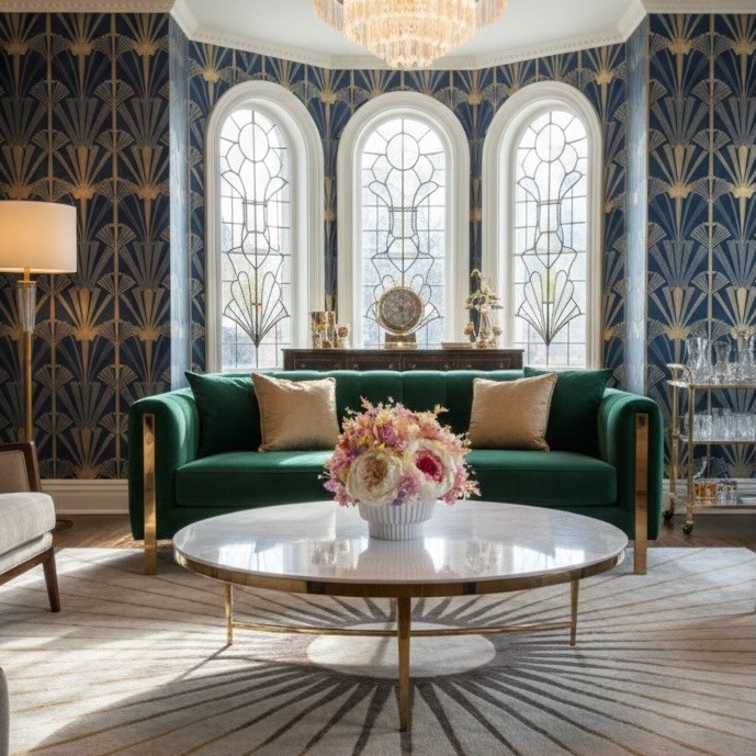 MARIA collection Vase with preserved peonies, roses and hydrangeas