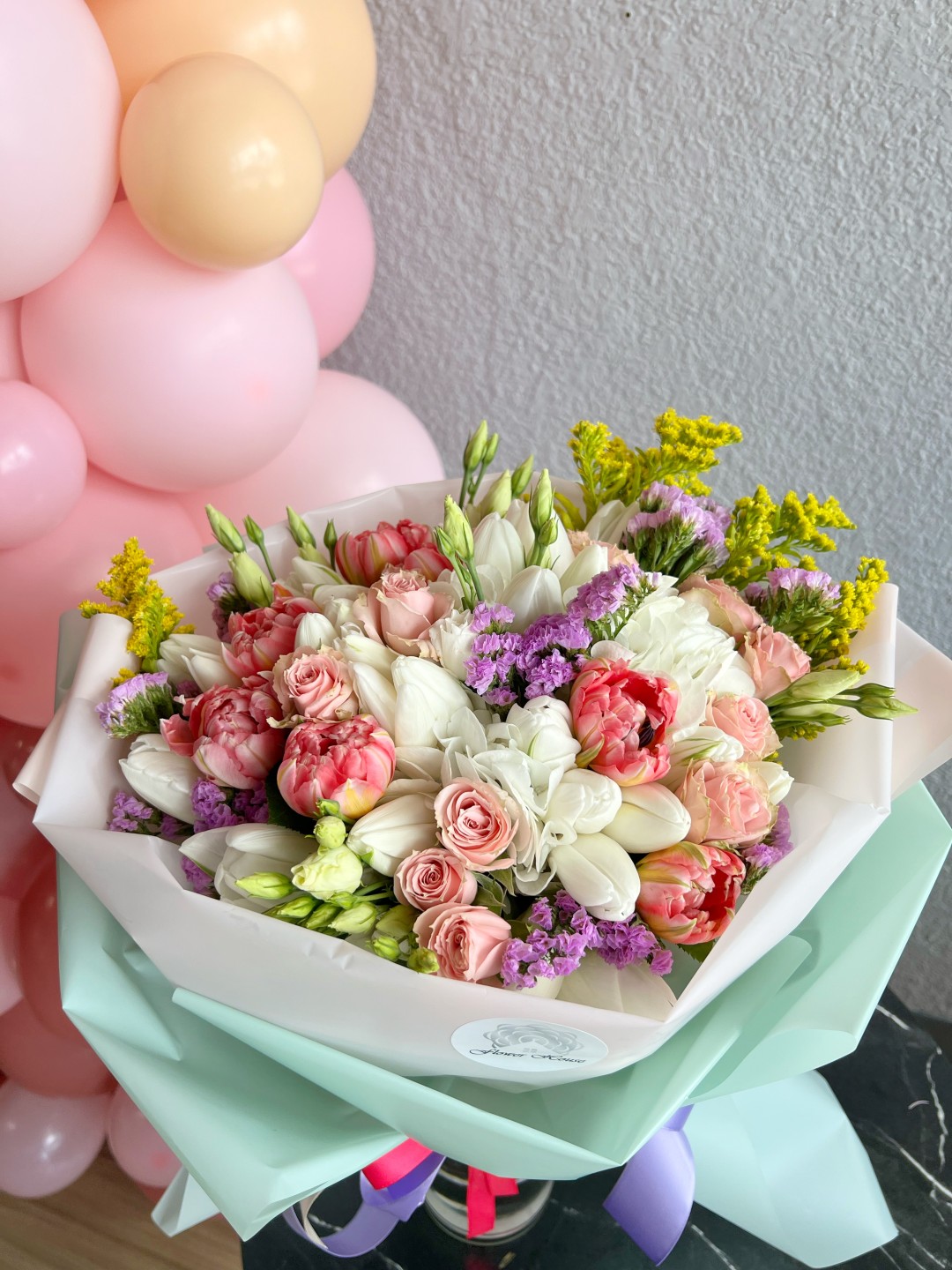 Emelia Hand-Tied Flower Bouquet