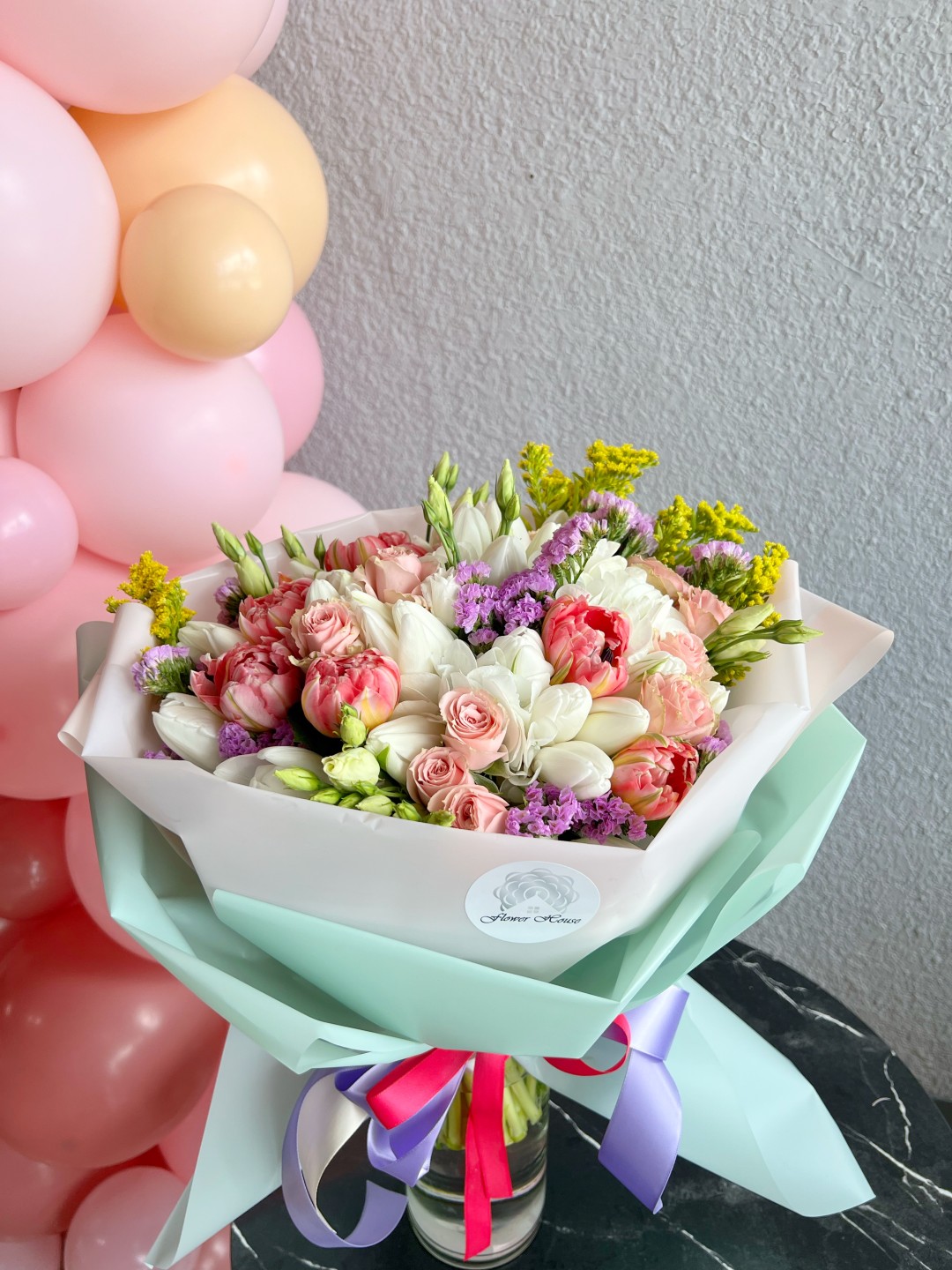 Emelia Hand-Tied Flower Bouquet