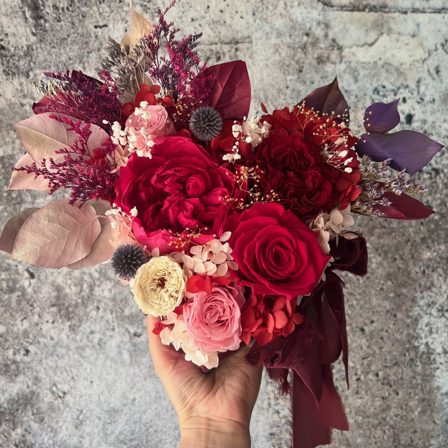 OLIVIA Collection Preserved Peony Heart Box