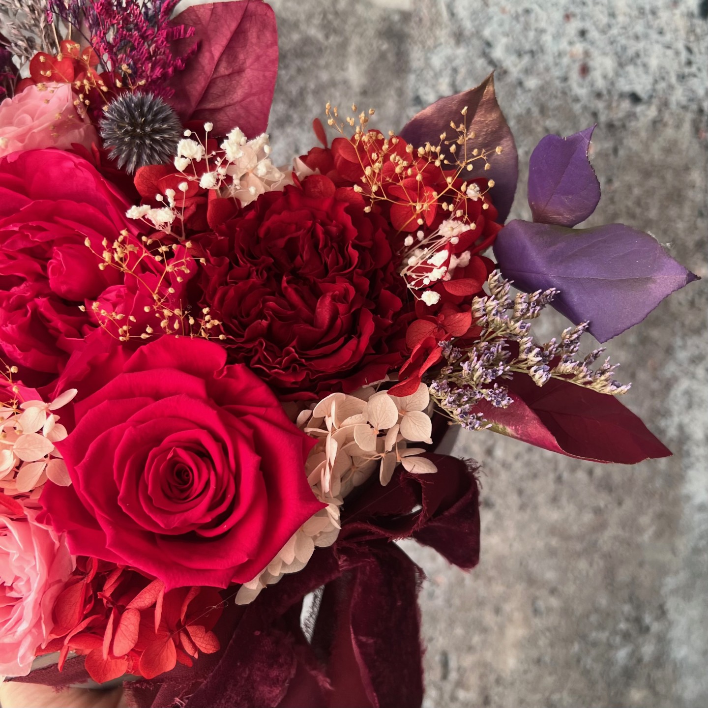 OLIVIA Collection Preserved Peony Heart Box