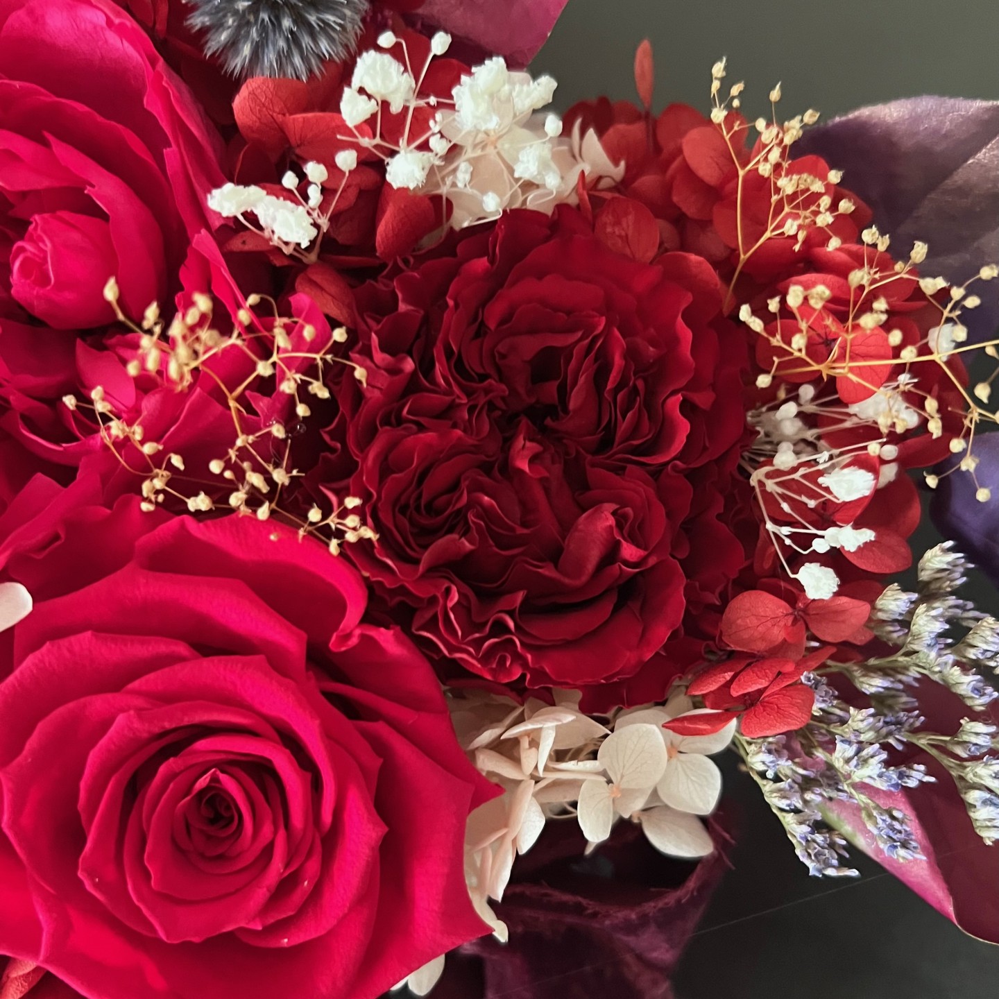 OLIVIA Collection Preserved Peony Heart Box