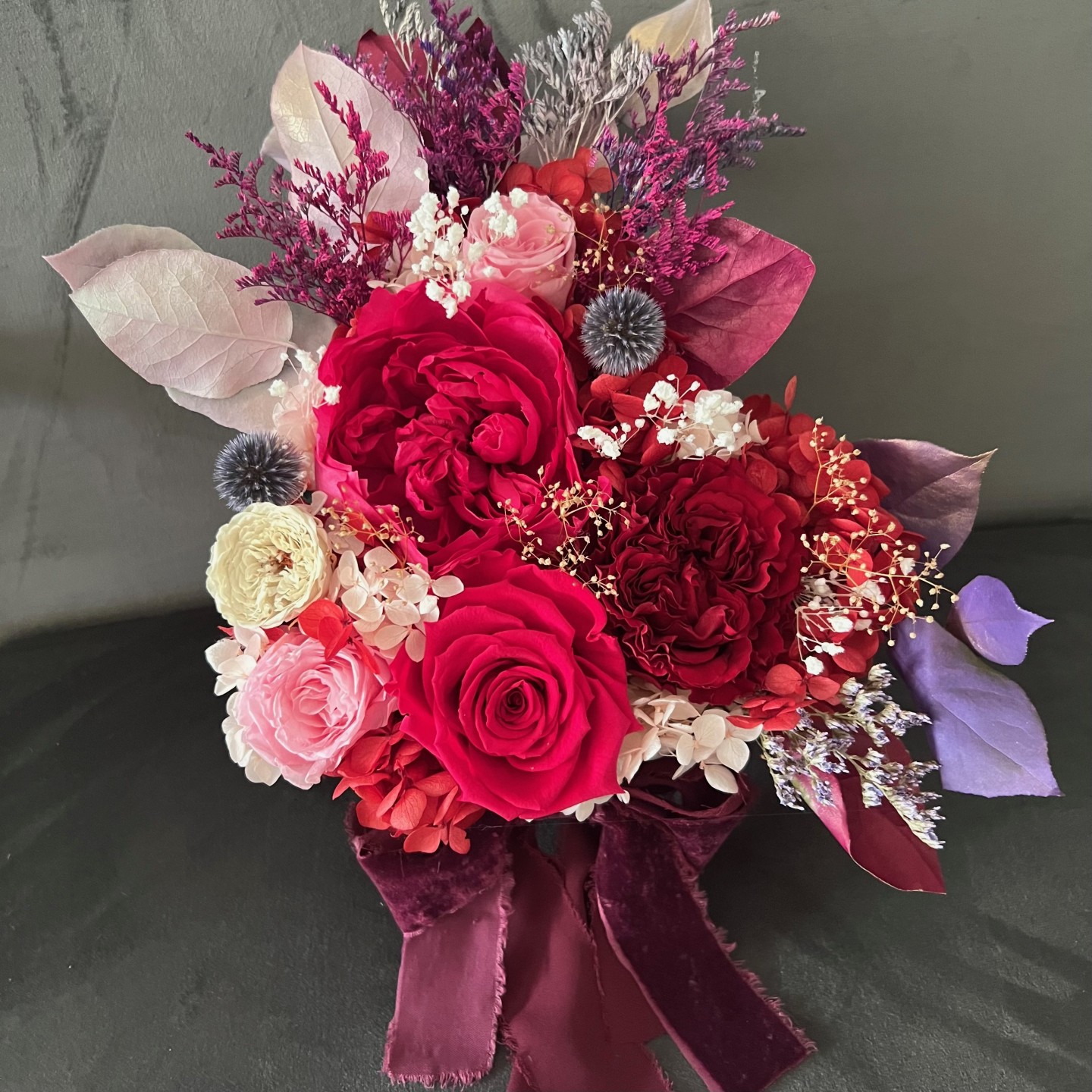 OLIVIA Collection Preserved Peony Heart Box