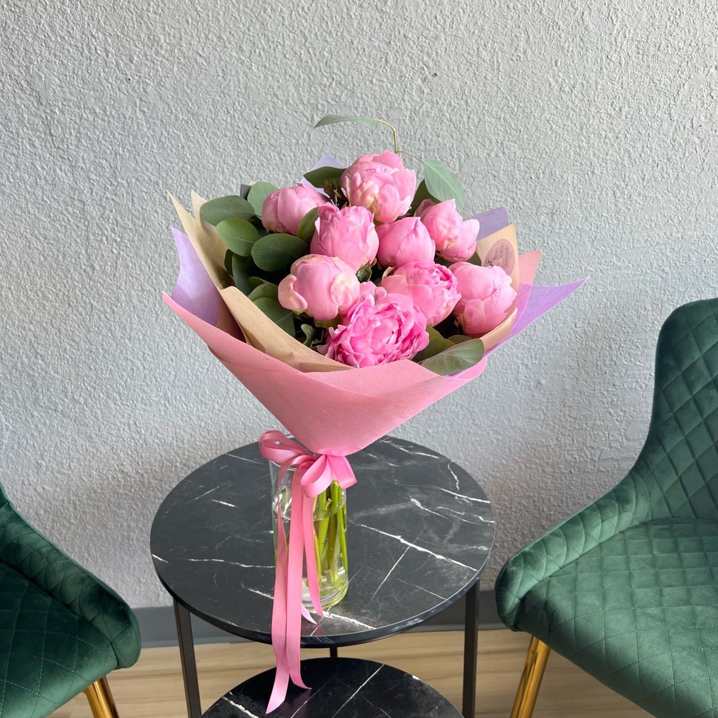 Elley Peony Hand-Tied Bouquet