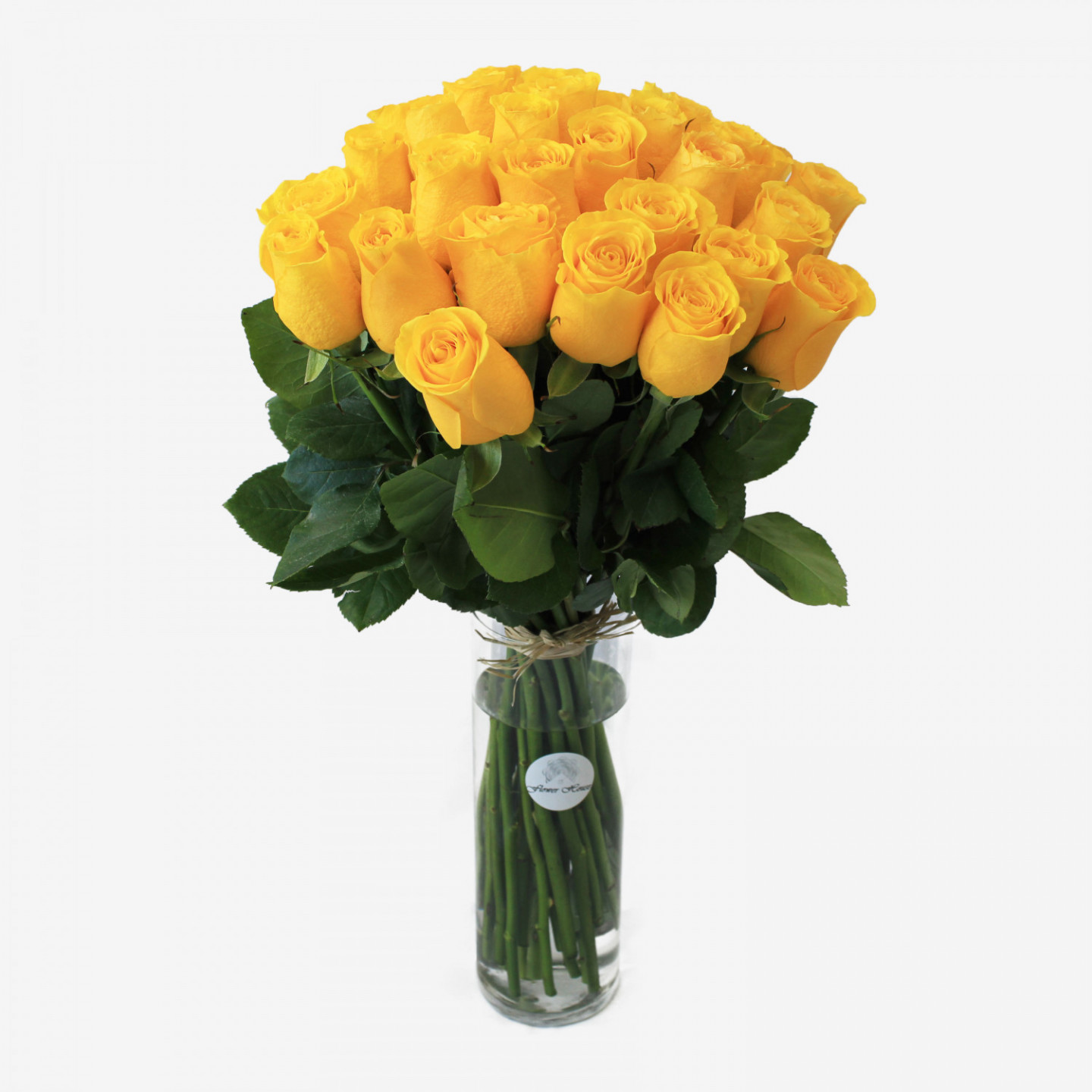30 Bikini Yellow Roses Bouquet
