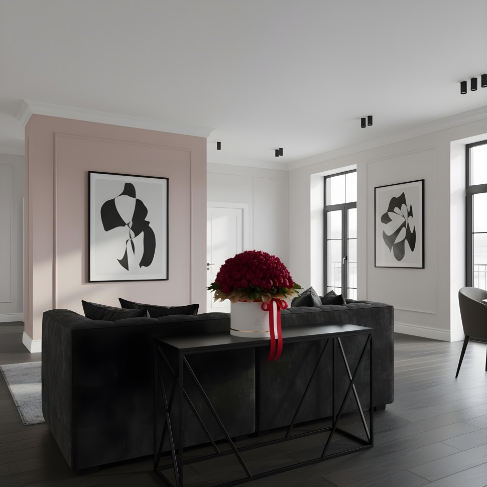 100 Burgundy Peonies Love Flower Box