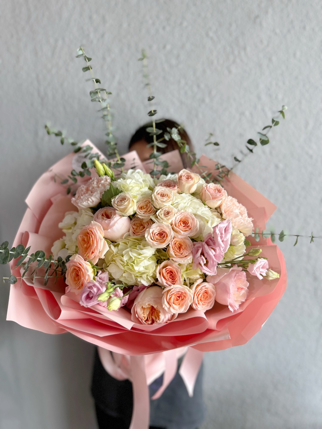 Peachy Margo Hand-Tied Bouquet
