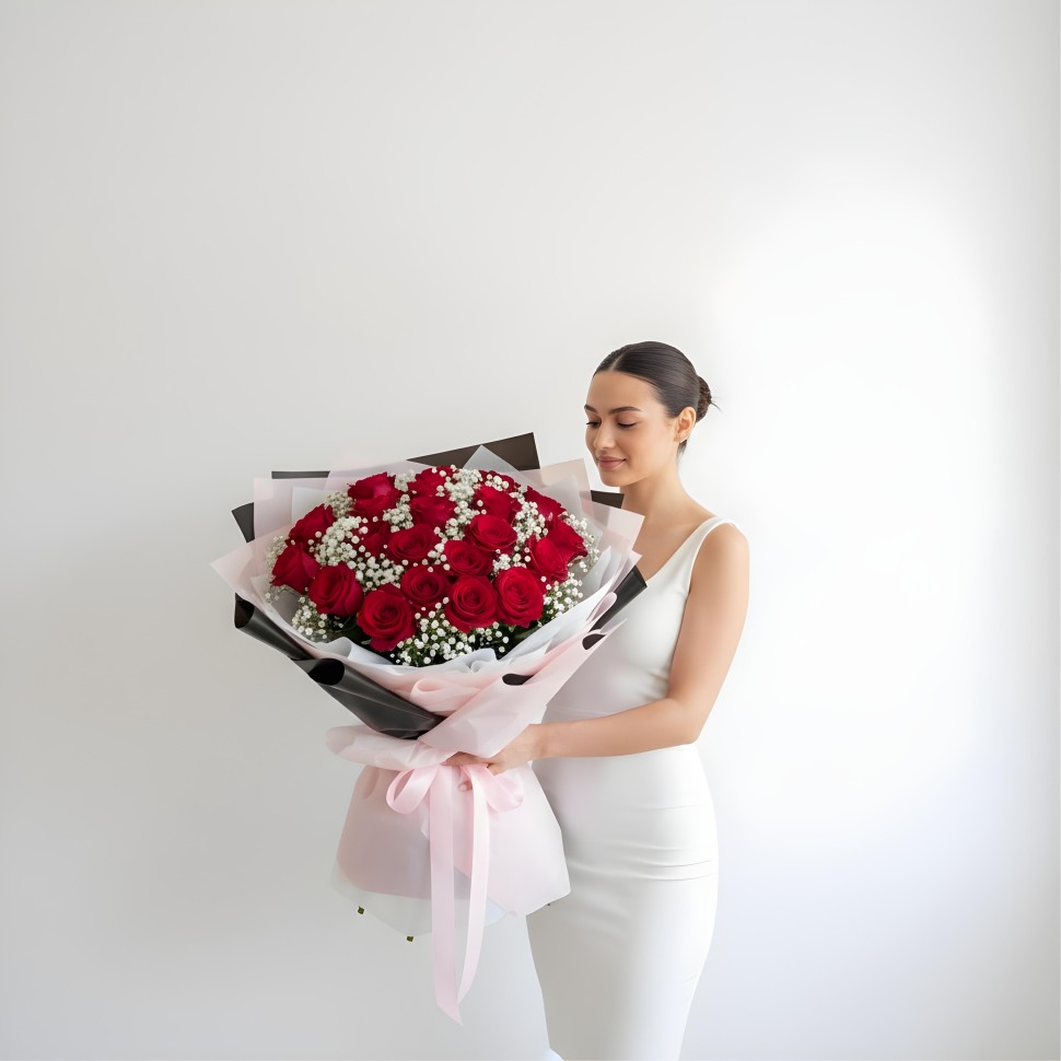 Remy Love DeLux Fresh Hand Tied Flower Bouquet
