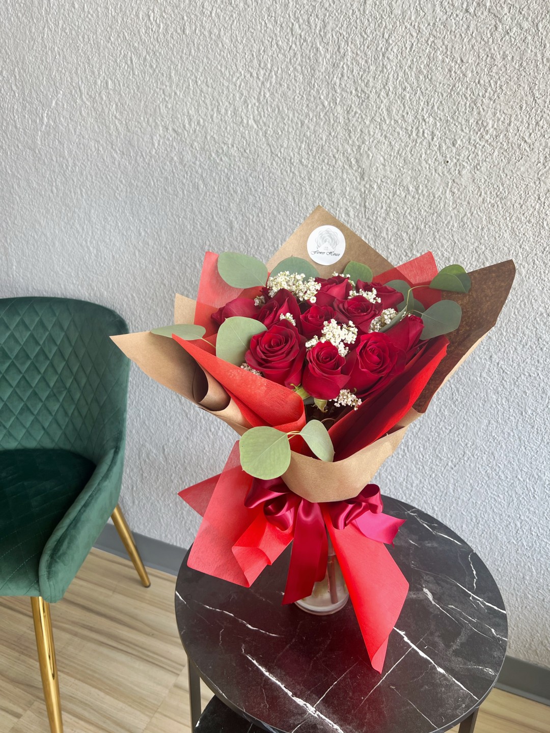 Red Remy Love Hand-Tied Bouquet
