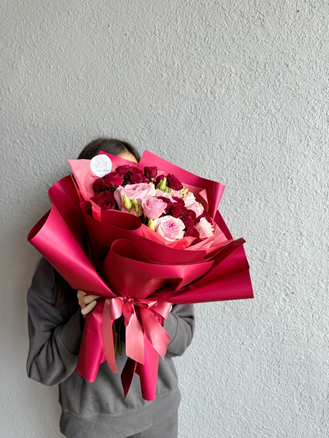 Red Passion Hand-Tied Bouquet (Spray Roses, Garden Roses)