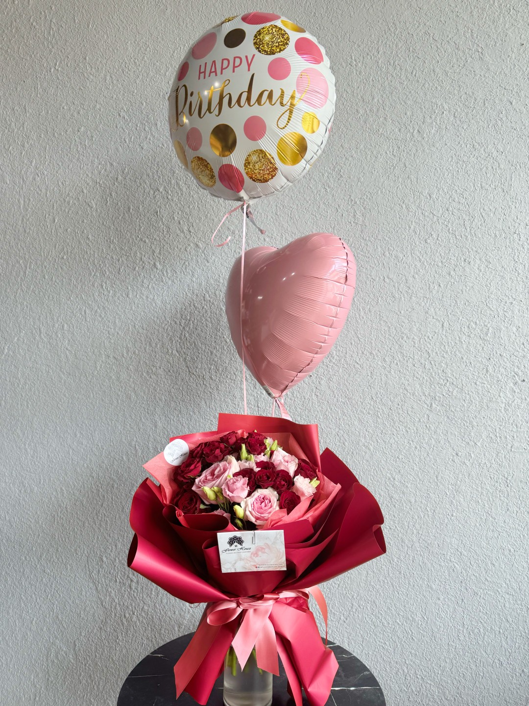 Red Passion Hand-Tied Bouquet (Spray Roses, Garden Roses)