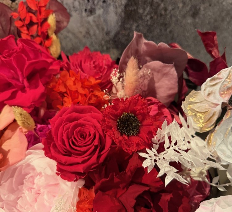 Luxury Preserved Flowers Bouquet - Red Peony, Anemones, Hydrangeas and Anthuriums Luxury Preserved Flowers Bouquet - Pink Peony, Anemone, Hydrangeas and Anthuriums