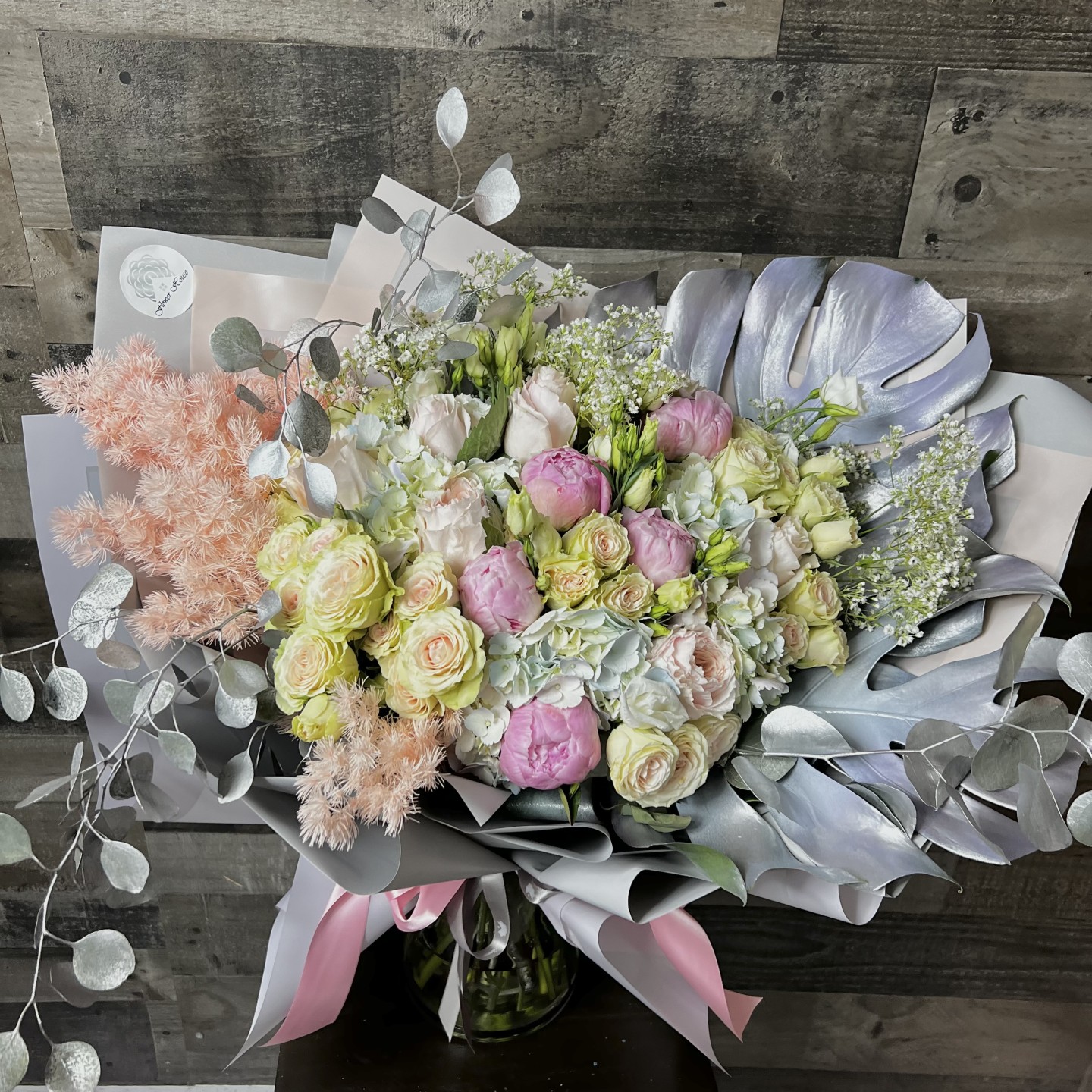 Silver Marcely Hand-Tied Bouquet