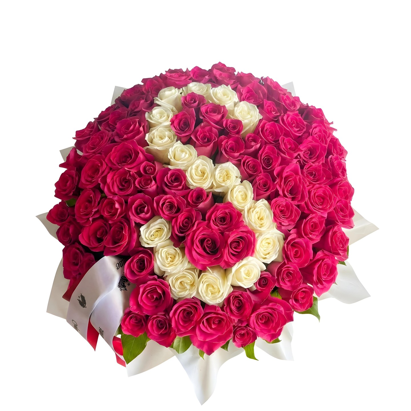 Love Letter Box – 100 Roses (Red / Hot Pink)