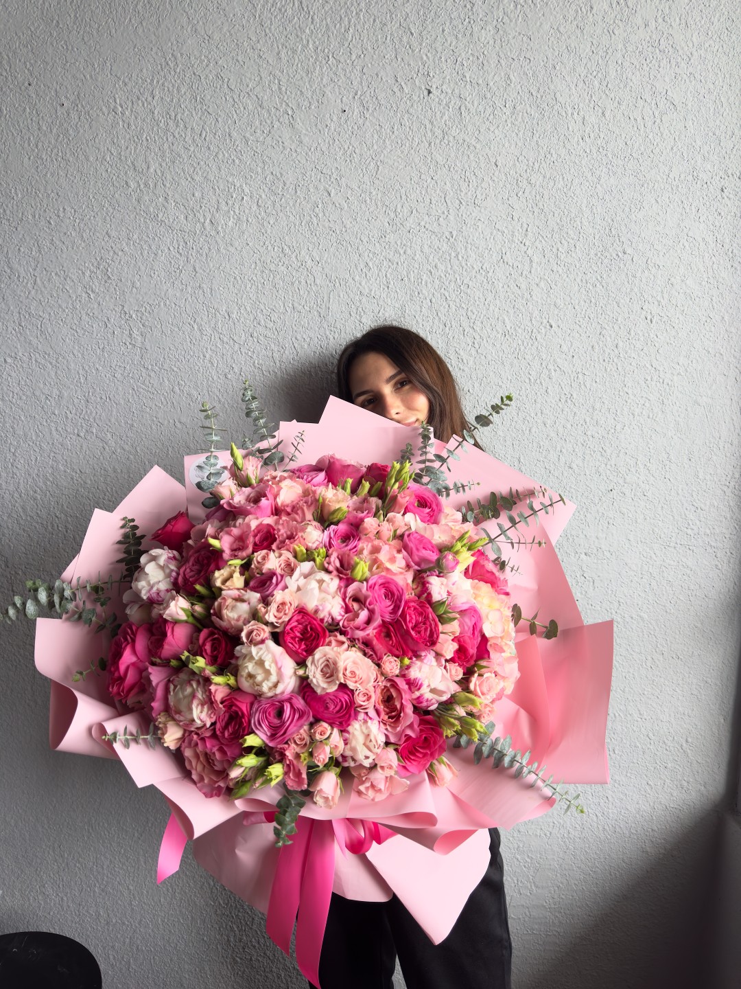 Pink Nova Hand Tied Flower Bouquet