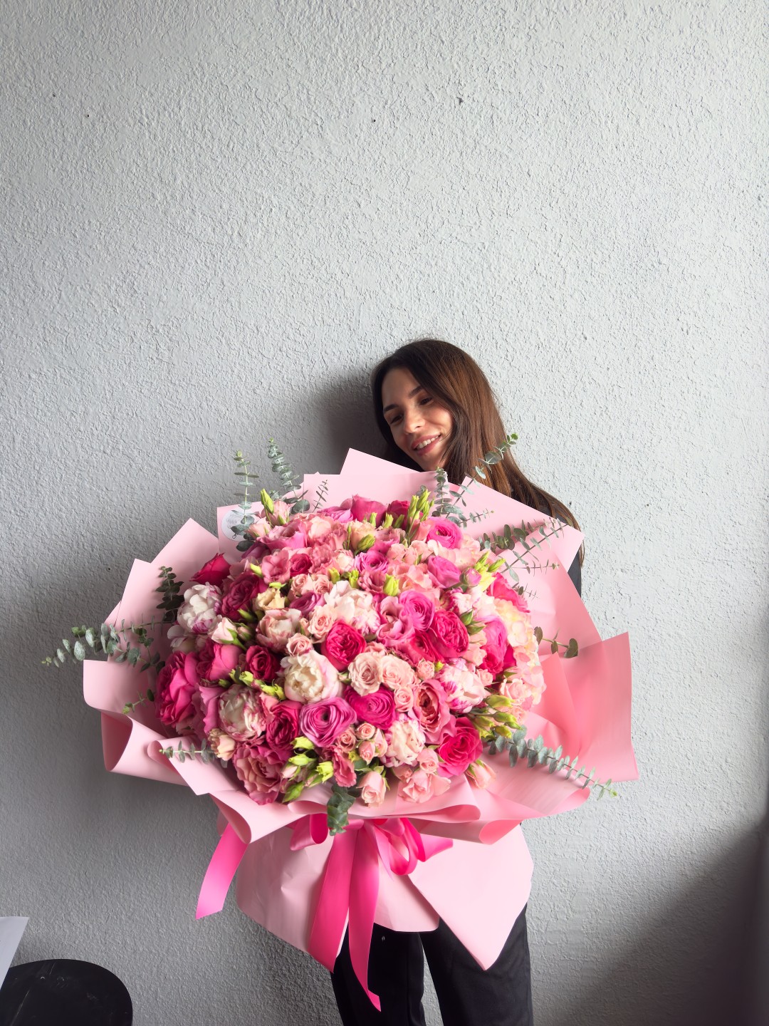 Pink Nova Hand Tied Flower Bouquet