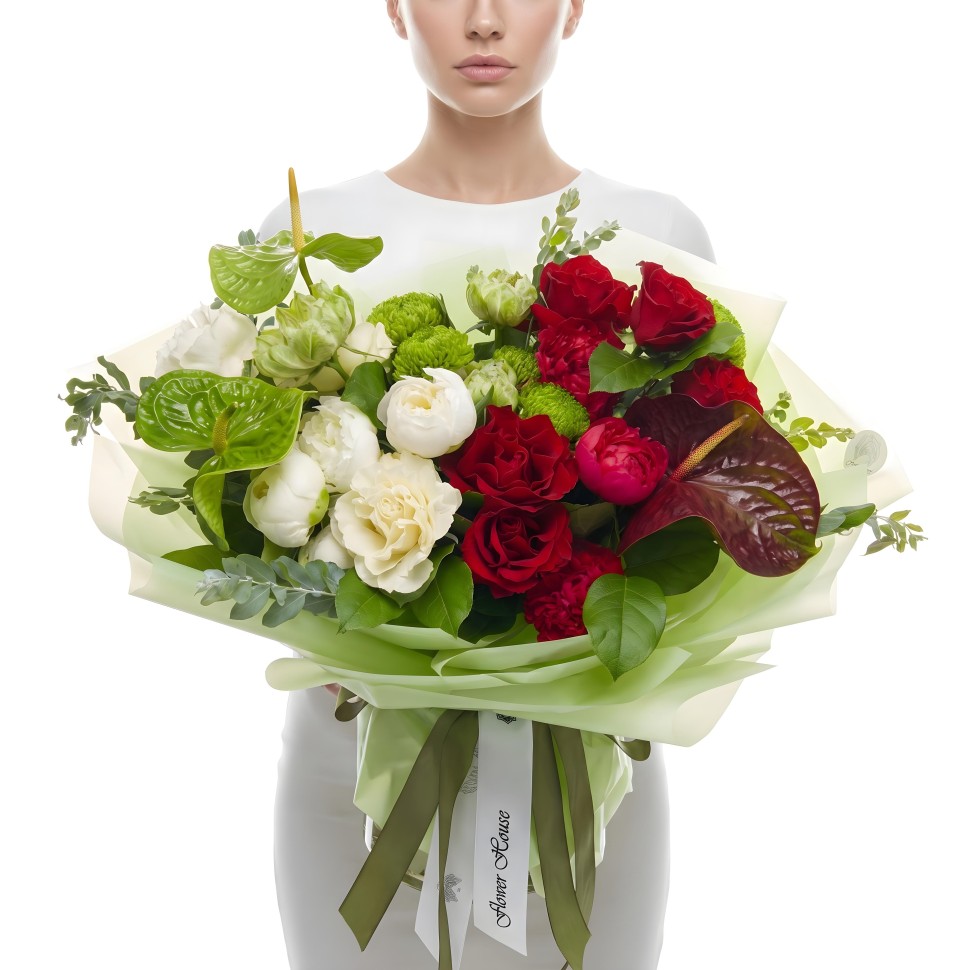 The Ardelisse Flowers – Anthurium, Peonies, Garden Roses, Button Poms