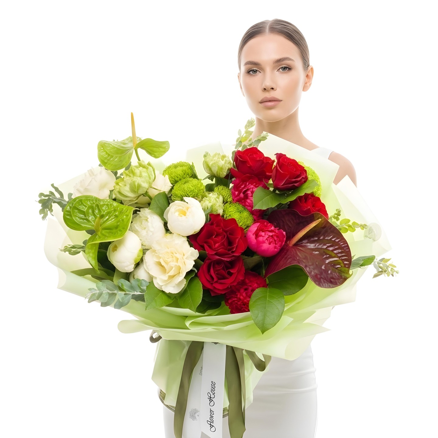 The Ardelisse Flowers – Anthurium, Peonies, Garden Roses, Button Poms