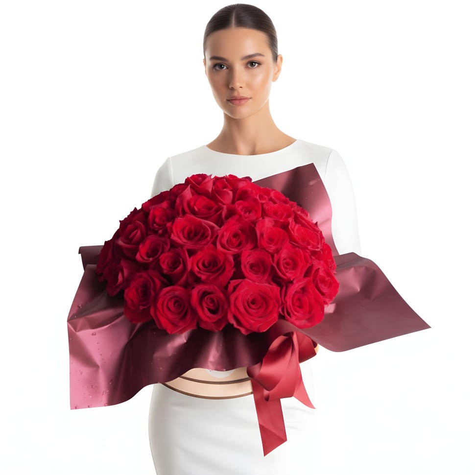 Red Roses Calie Flower Box