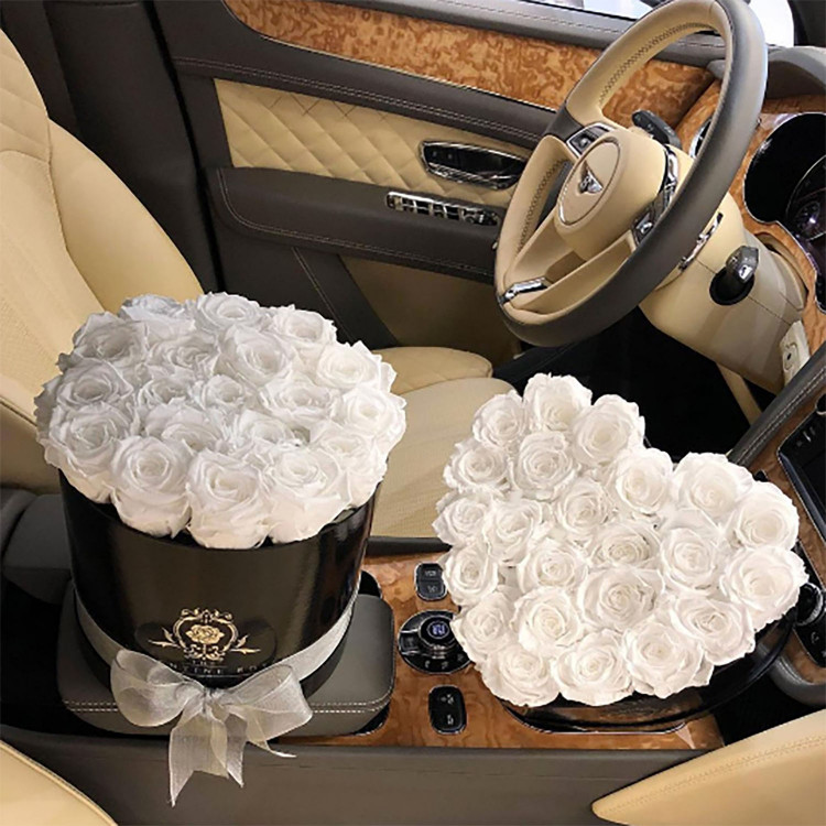 UNIKPACKAGING Round Flower Gift Box Set - 3 Piece Luxury Valentine's Flower Arrangement Boxes