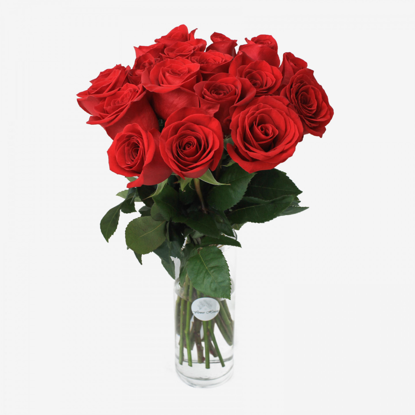 18 Red Freedom Roses Bouquet