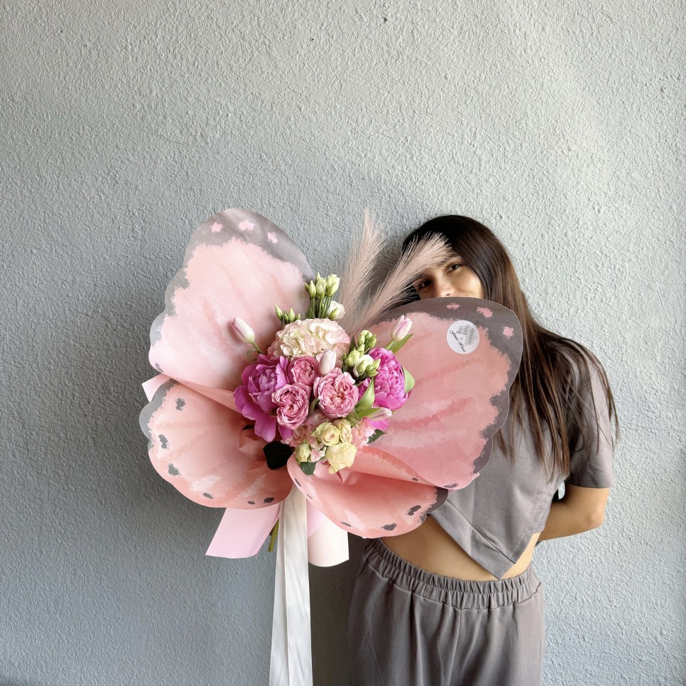 Little Butterfly Hand Tied Flower Bouquet