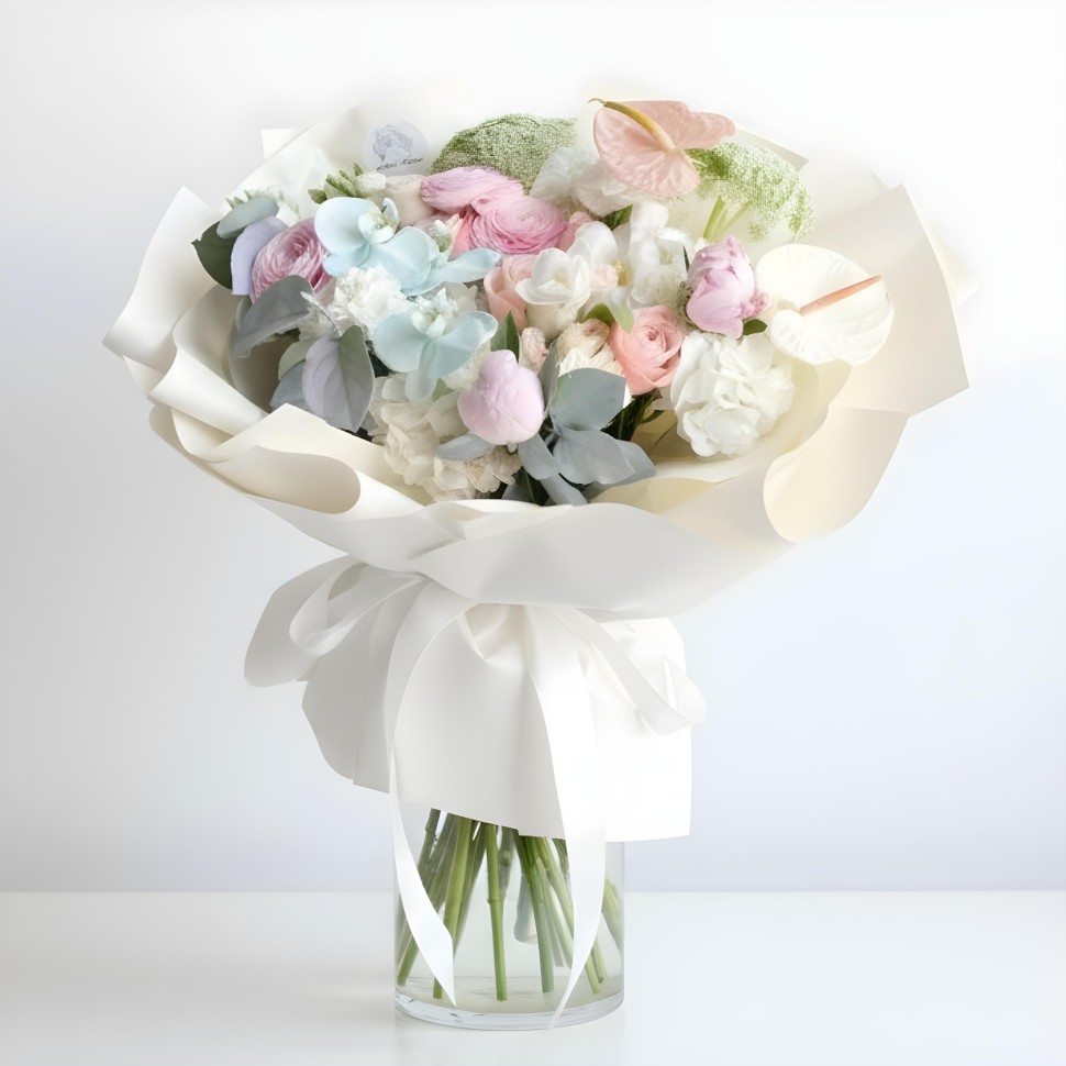 Pastel Elliana Hand-Tied Bouquet Pastel Elliana Hand-Tied Bouquet