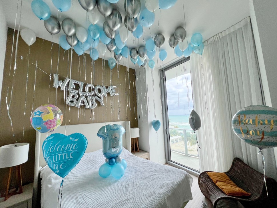 "Welcome Baby" Balloon Package 