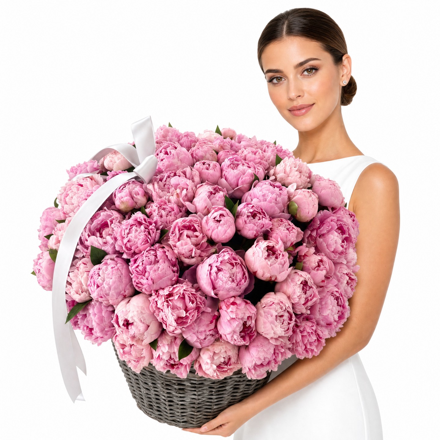 The Peony Majesty Basket – 101 Peonies