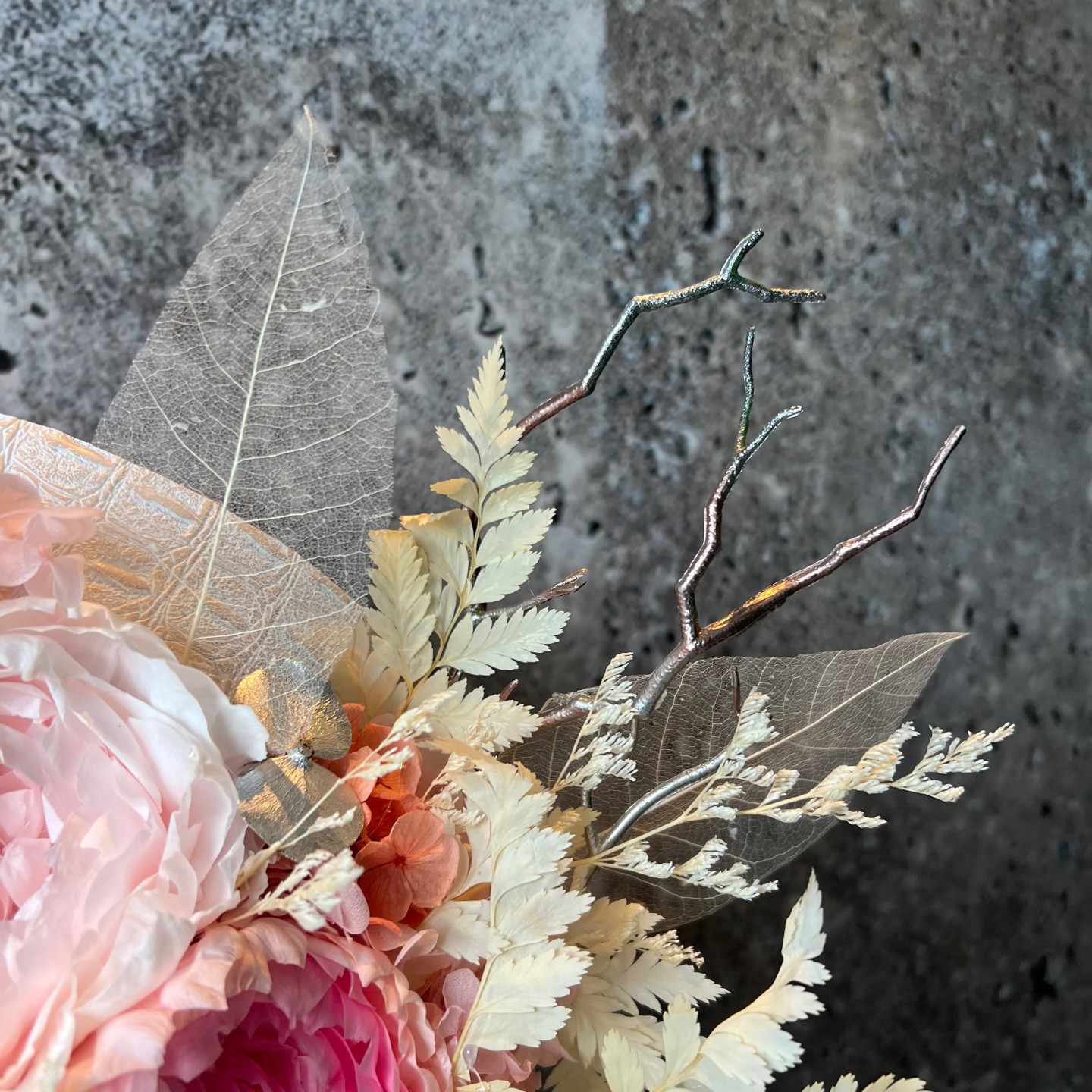 MARY Collection preserved pink peonies luxury box