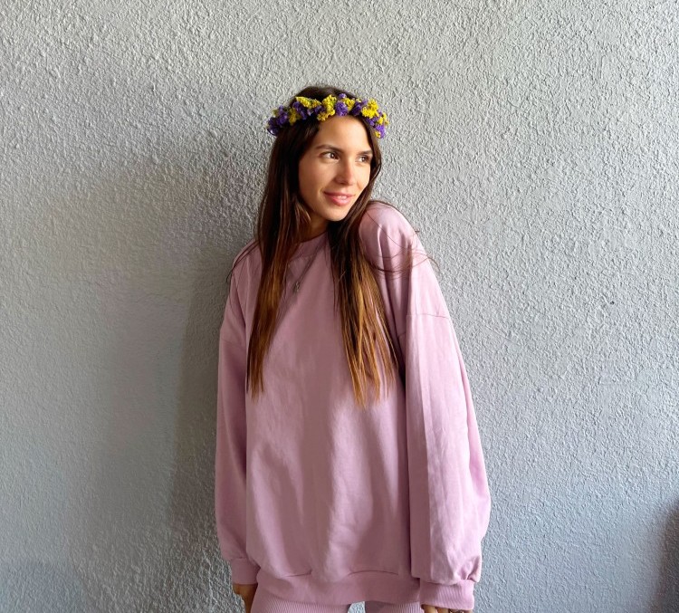 Purple and Yellow Flower Crown