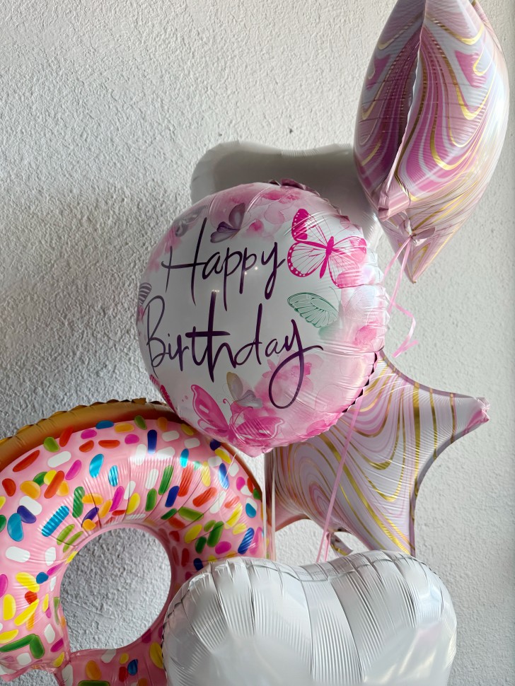 Happy Birthday "Butterfly" Balloon Bouquet