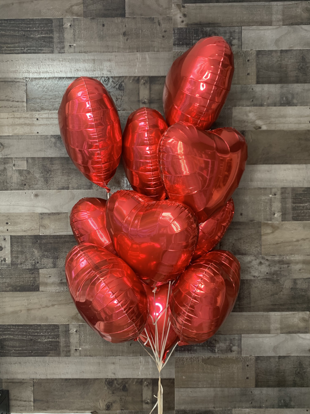 Red Hearts Balloon Bouquet Red Hearts Balloon Bouquet