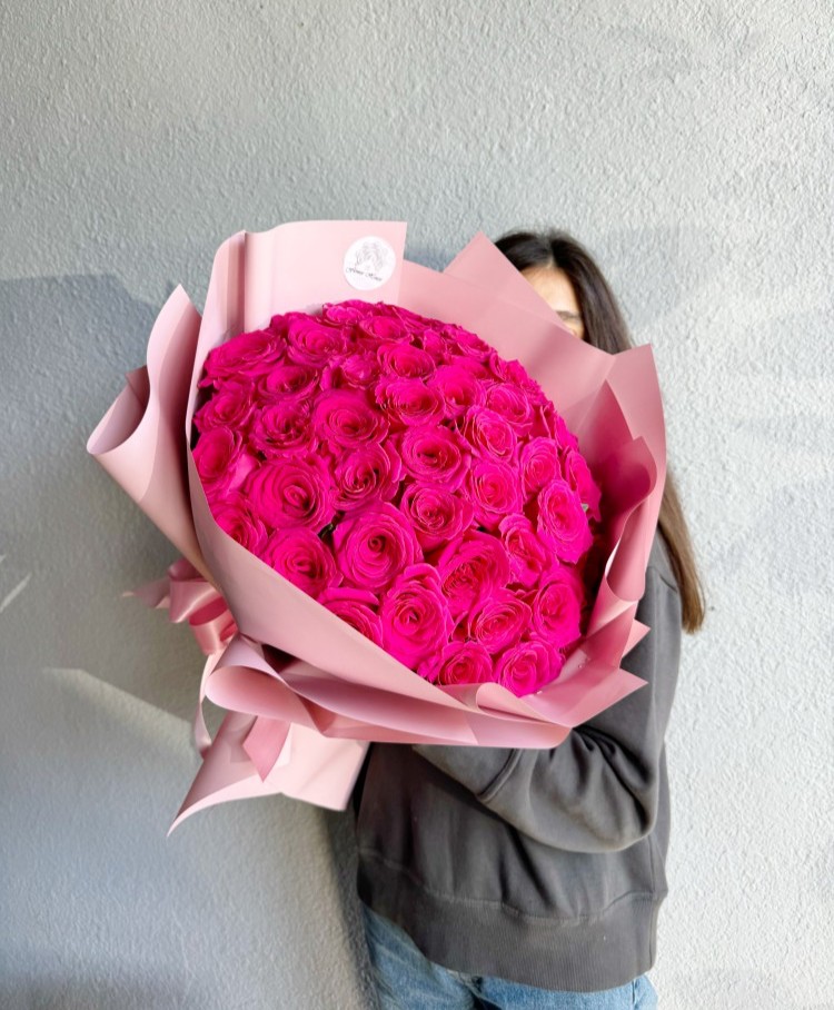 Pink Rose Bouquet 50/75/100/150 Roses