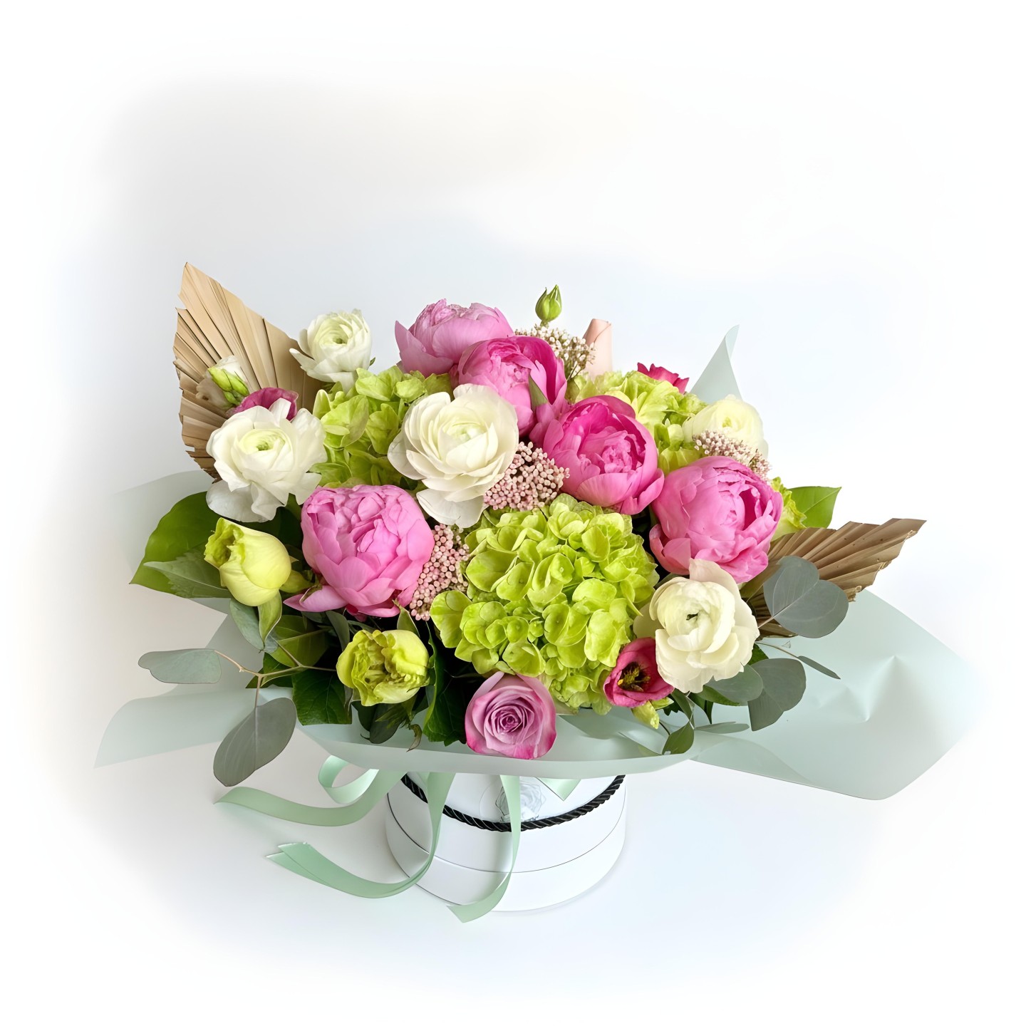 Sabrina Fresh Flower Box (Lisianthus, Roses, Hydrangeas, Peony, Ranunculus)