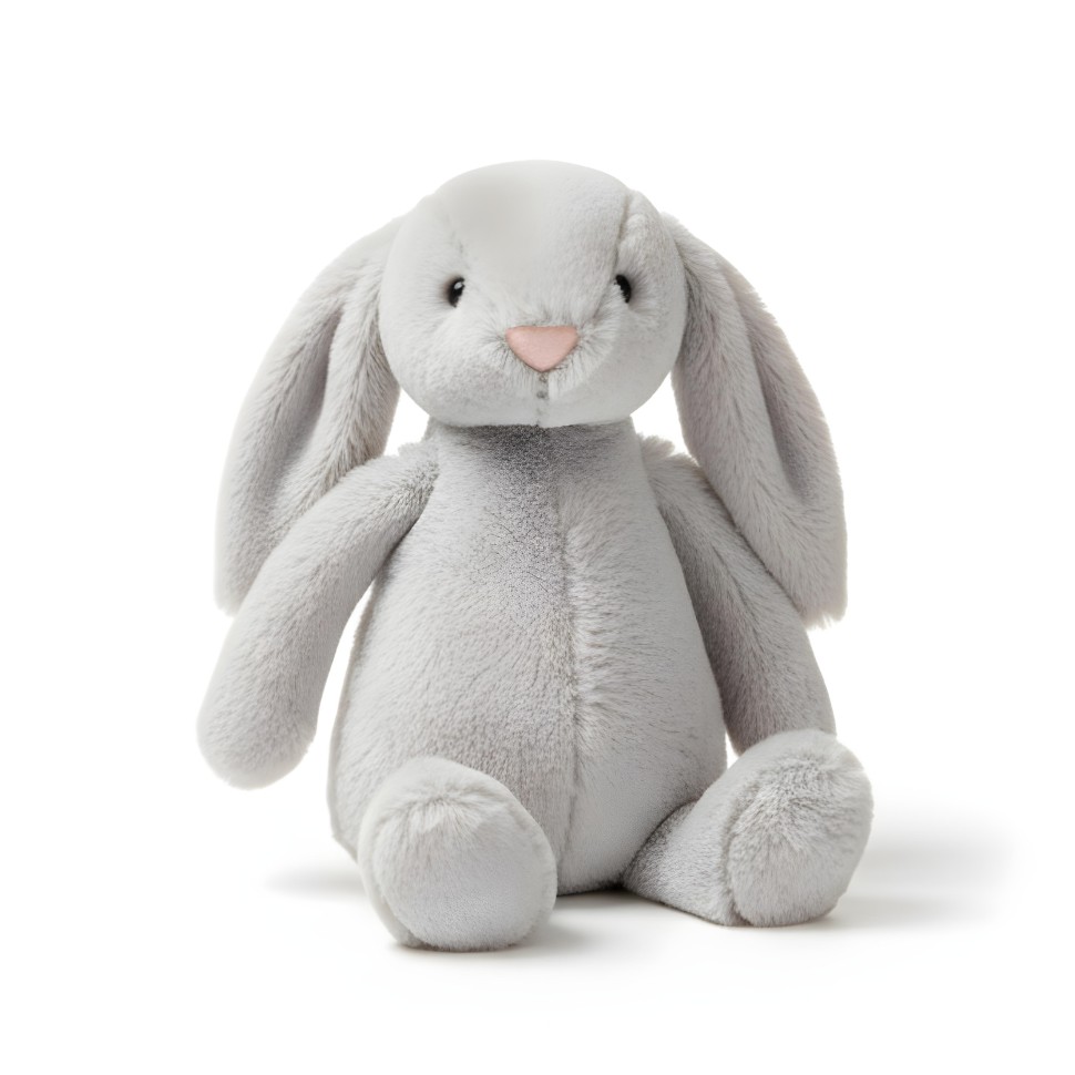 Grey Plush Rabbit Toy Plush Rabbit Toy