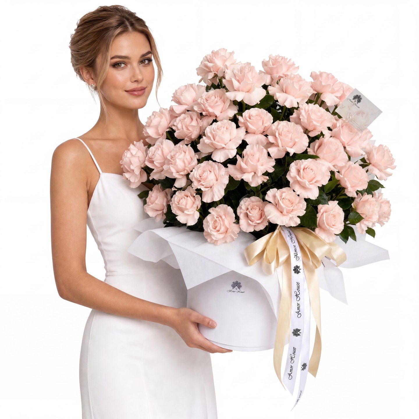Rose Majesty Flower Box – 45 Opened Roses