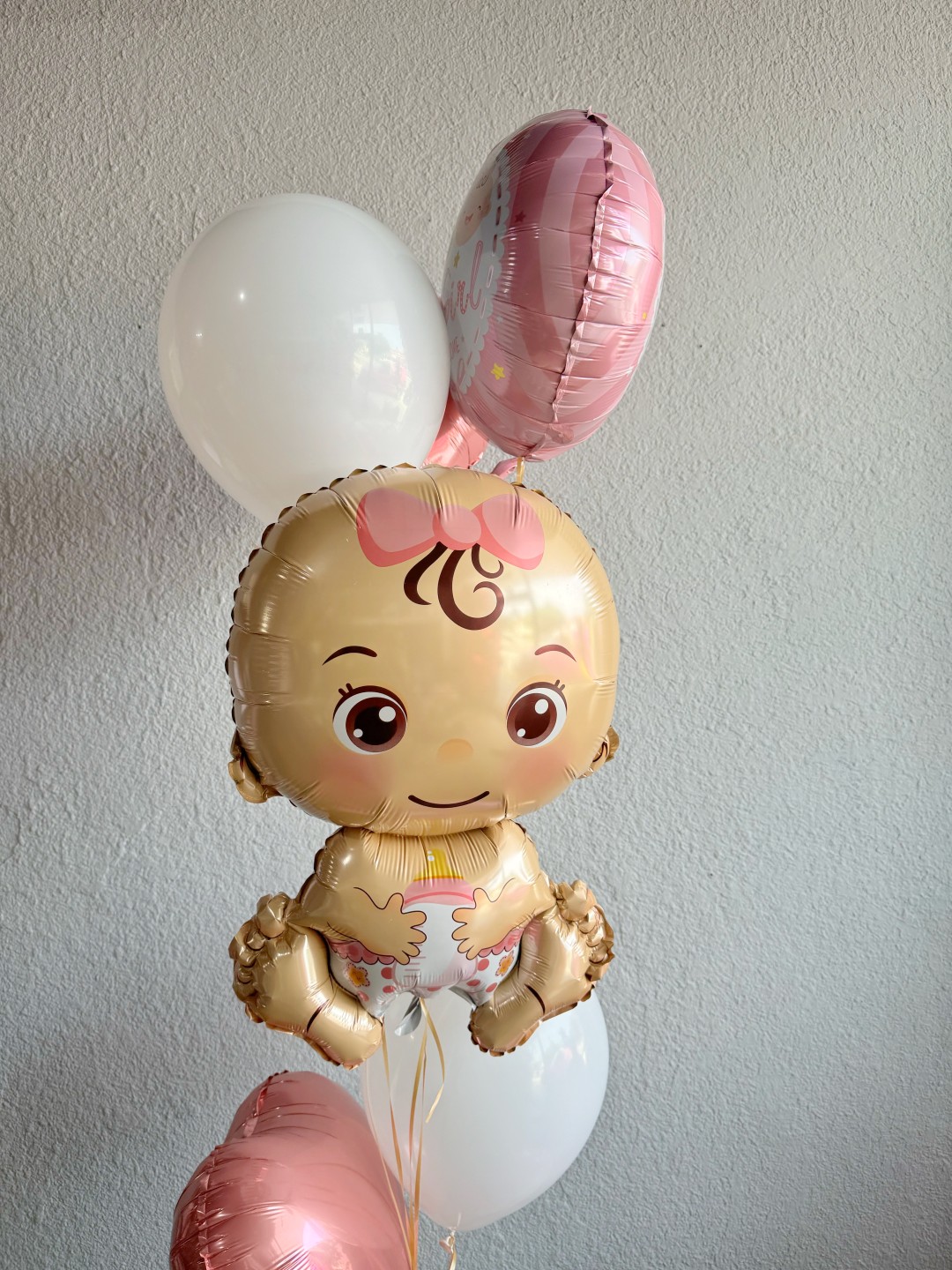 New Baby Girl Balloon Bouquet New Baby Girl Balloon Bouquet
