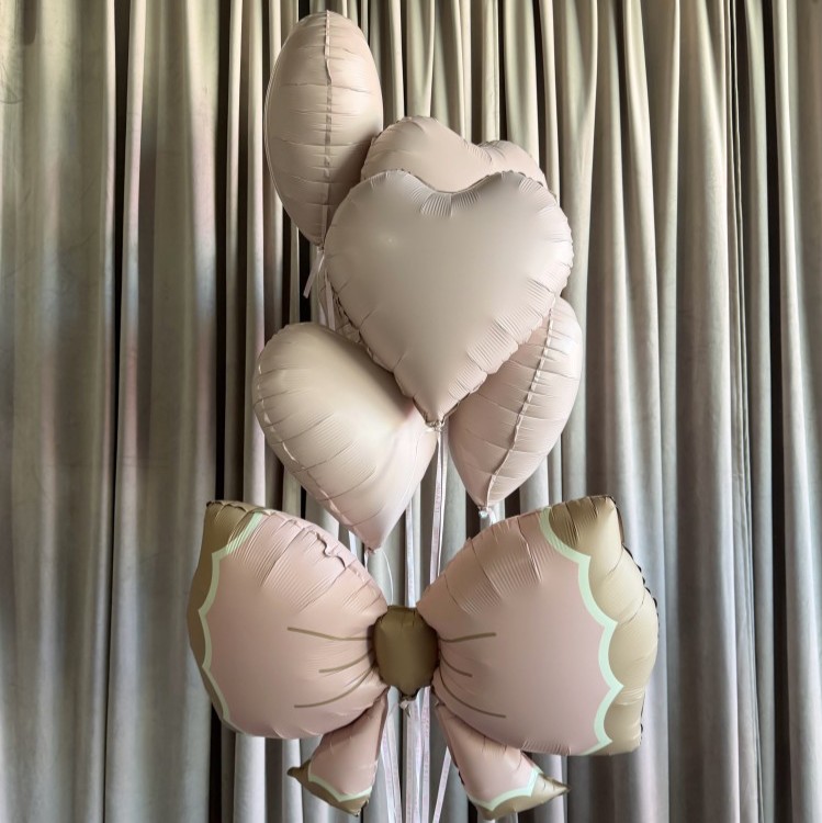 Blush & Bow Balloon Bouquet