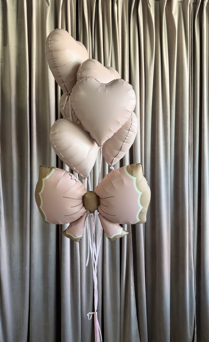 Blush & Bow Balloon Bouquet