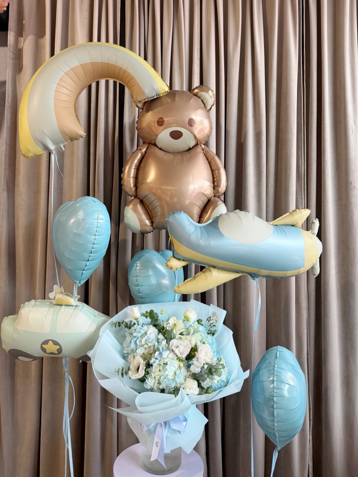Little Dreamer Baby Boy Balloon Set