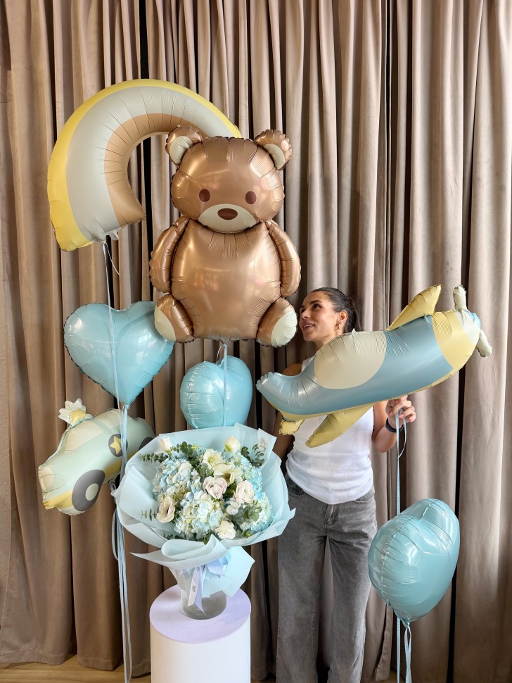 Little Dreamer Baby Boy Balloon Set