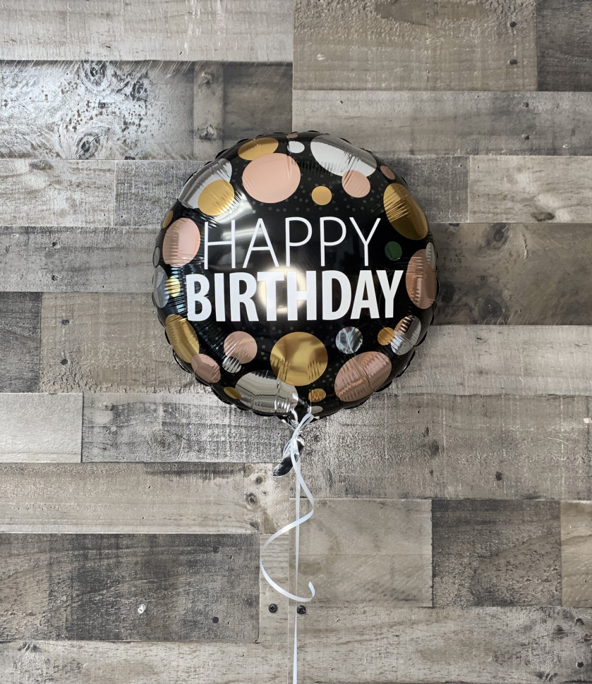 " Happy Birthday " Dots  Balloon 16" 