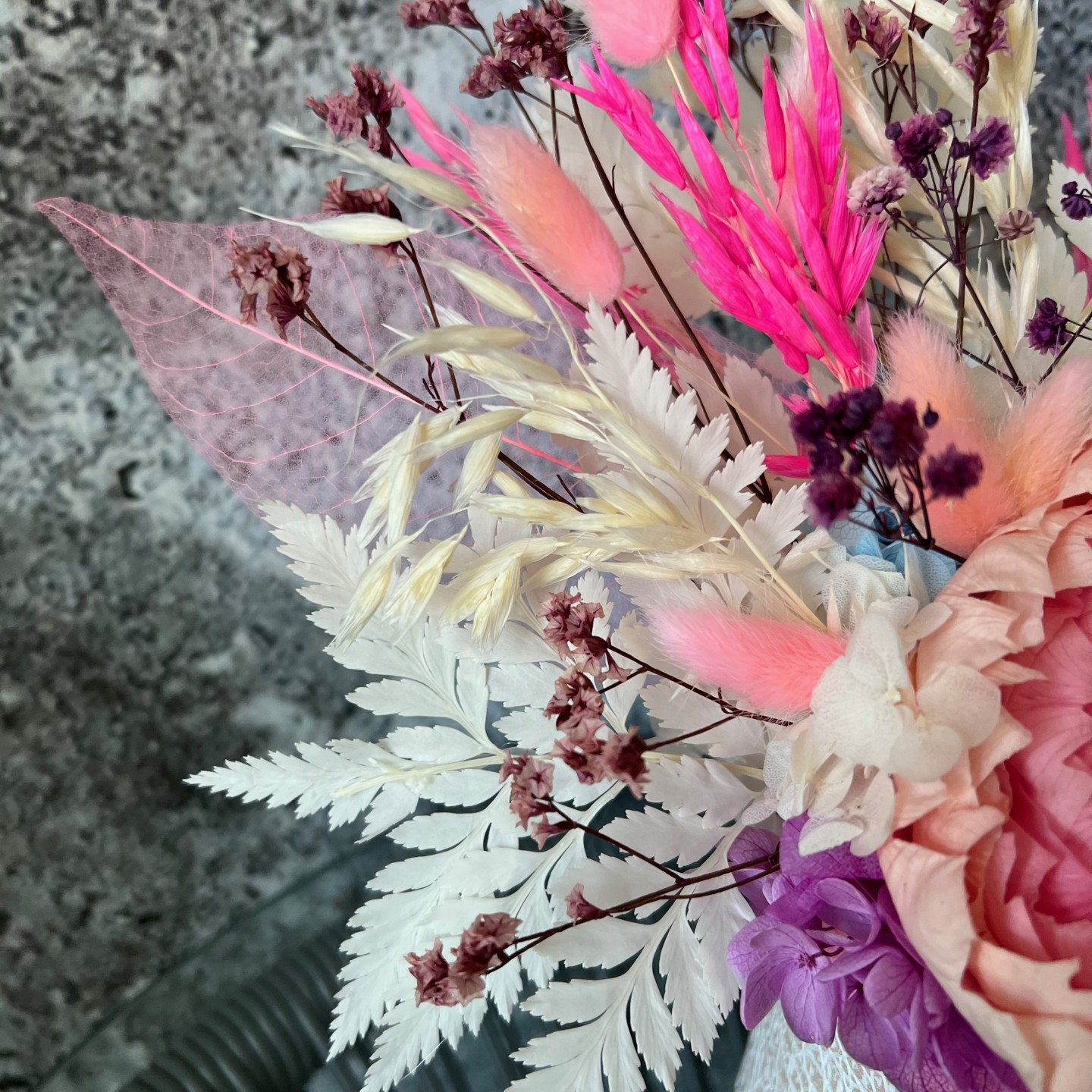 MIA Collection Bright Pink Preserved peony box