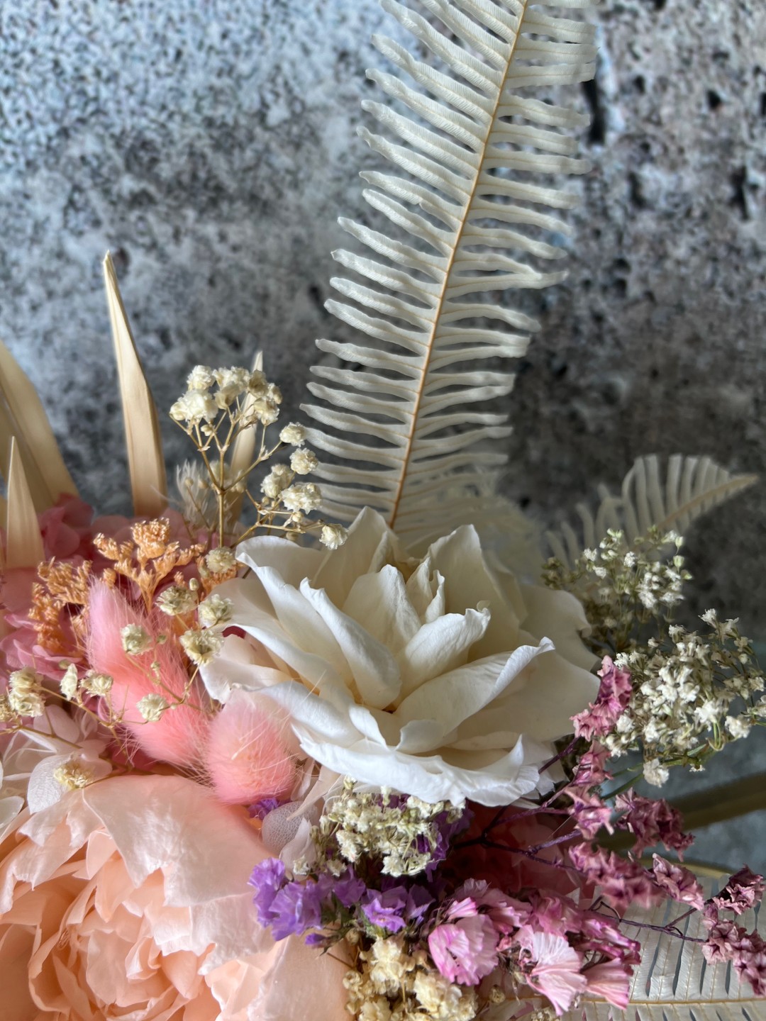 MICHELLE Collection Preserved Peony Pink Vase